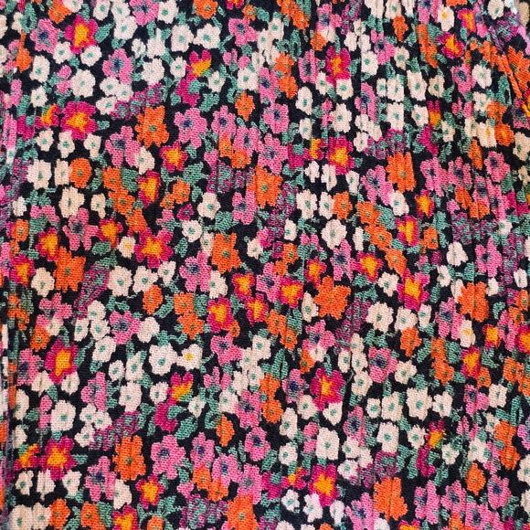 Patrons of Peace Womens Crop Top Size Small Floral Tie Back Bloomcore Festival - Picture 7 of 10